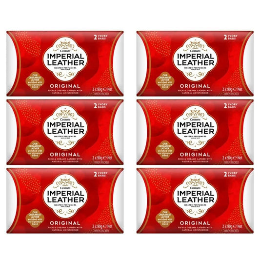 Cussons Imperial Leather Master Perfumers Original Rich & Creamy Lather With Natural Moisturizer 2 x 90g Pack of 6