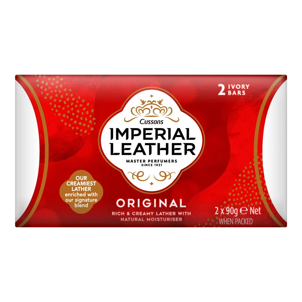 Cussons Imperial Leather Master Perfumers Original Rich & Creamy Lather With Natural Moisturizer 2 x 90g Pack of 6