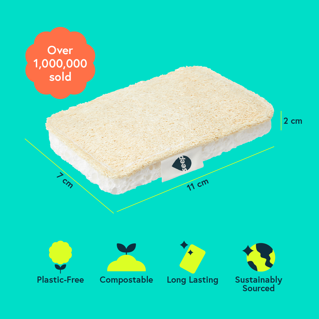 Eco Sponge Scourers (1 year supply - 12 sponges)